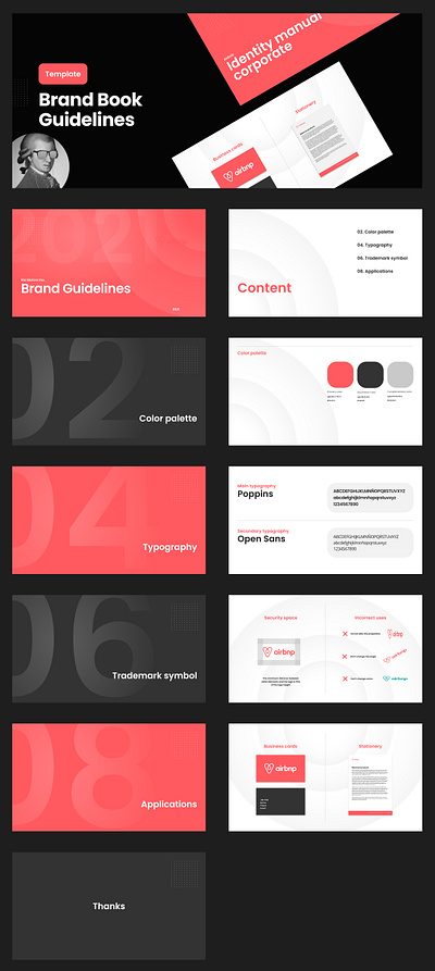 Figma Free Template Brand Book Guidelines Style Guide book branding design figma free guide guidelines style template