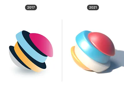 3D shapes (2017 vs 2021) 3d c4d cgi cinema 4d comparison concept creative design geometric graphic design icon illustration isometric progress render shape vector visual