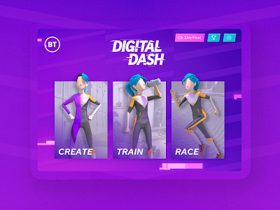 BT Digital Dash app branding bt design digital health marketing mobile race tech ui ui design user interface ux