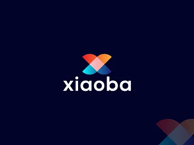 x modern logo branding colorful design flat illustration logo minimalist modern vector x letter