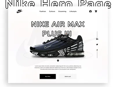 E-commerce Hero Page design landing page design minimal product design ui uidesign uiux web design