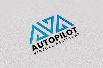 AVA LOGO DESIGN | AUTO PILOT | VIRTUL ASSISTANT | BRANDING auto logo auto pilot logo creative logo graphic design logo logo creator logo design minimalist logo unique logo virtual assistant logo