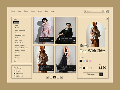 Fashion E-commerce Website cart clothes clothing e commerce e commerce fashion fashion brand fashion design fashion shop fashion store fashion website online store shop ui ui ux ux web website website concept