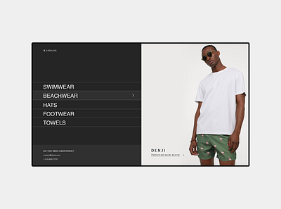 DENJI - Clothing behance clothing creative ecommerce eshop online store ui webdesign website