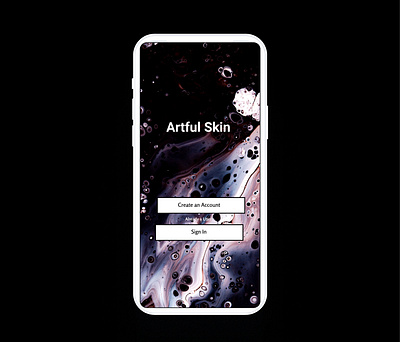 Artful Skin app design figma figmadesign ui