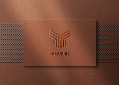 Brown Letterpress Logo Mockup Design branding brown design embossed letterpress logo luxury mockup modern presentation style