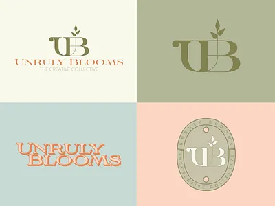 Unruly Blooms Branding Pt2 badge brand branding design graphic design illustration logo merch merchandise ui