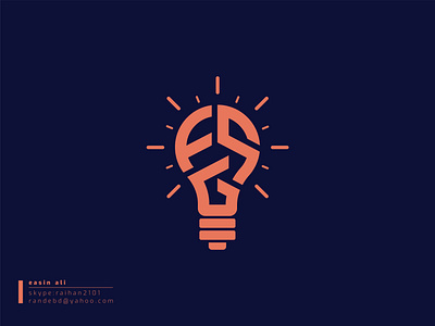 "FSG" logo branding creative design flat icon lettering logo minimal