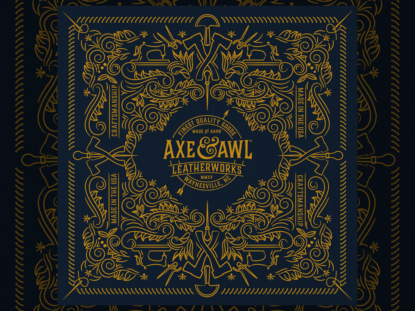 Example of Axe & Awl Bandana