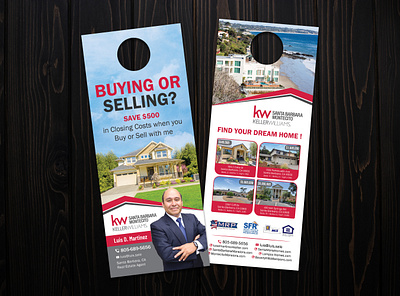 Real Estate Door Hanger Design unique door hanger