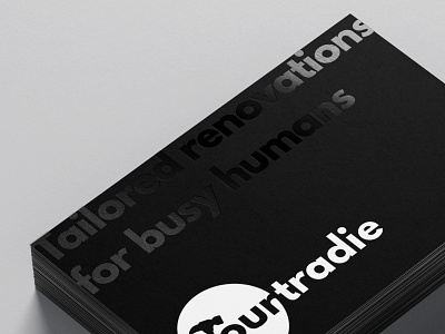Spot UV Business Card Design For A Renovation Company black business card black spot uv business card spot uv spot uv business card
