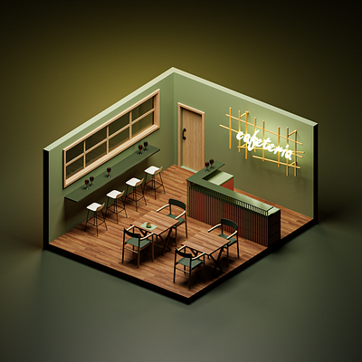 cafe INTERIOR 3d app architecture branding cafedesign design furniture interiordecor interiordesigner interiors minimal presentation restaurantdesign ui