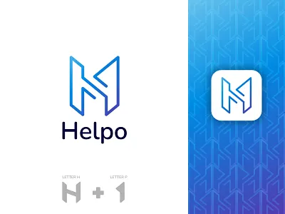 Modern H Logo - Helpo Modern Logo for Helping Organization branding branding design business logo h logo help logo icon design letter h logo line art logo logo logo design logo design branding logodesign logofolio2021 logos logotrends2021 logotype minimal minimalist logo modern modern logo