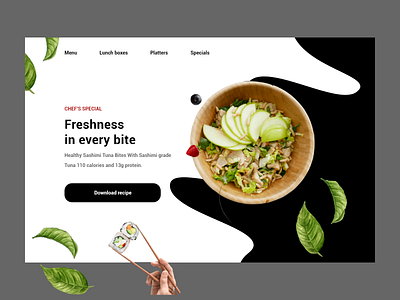 Homepage recipe reservation 3d animation branding design graphic design illustration logo motion graphics ui ux vector web web design wordpress design