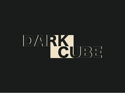 DarkCube logo design illustration logo