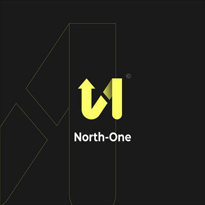 North-One branding clean design flat graphic design illustration logo minimal vector