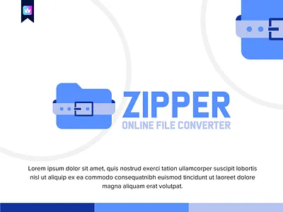 Zipper Logo Design ll App Icon app icon boxlesspro branding creative logo design folder logo icon logo modern logo unique logo vector zip logo zipper logo