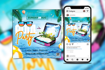 Pool Party Flyer post