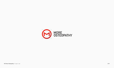 More Osteopathy logo brand branding cube cubeagency design digital logo logotype medic medical osteo osteopathy