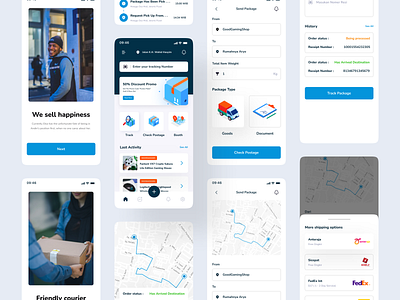 Delivery app clean delivery delivery app design mobile app mobileapp pacakge shipping ui ui design web design