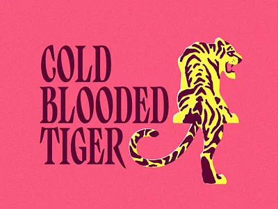 Tigerstyle branding cutout design display type font graphic design illustration lettering logo mis registration retro tiger type typography vector vintage