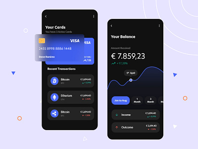 Crypto Wallet App 💰 app bitcoins btc change component crypto crypto wallet cryptocurrency app dark app exchange financial app investment app mobile app swap tokens wallet