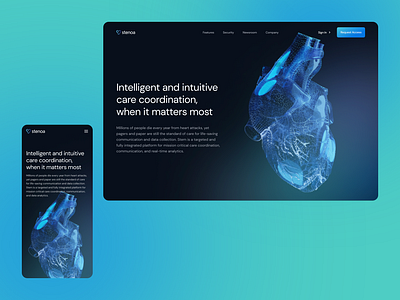 Stenoa 3d app app design care design healthcare inspiration mobile app design ui uiux ux web development webdesign website