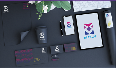 Branding of RS Trade Company branding business card design graphic design logo stationary