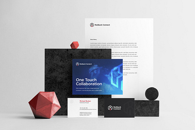 Redback Stationery Design brand brand design brand identity branding business business card business card design collaboration connect connection corporate design system letterhead namecard namecard design redback redback connect stationery stationery design subtle