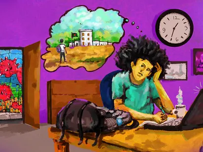 LOCK DOWN art digitalart draw illustration landscape lockdown