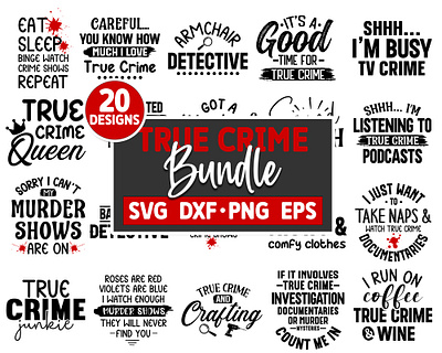True Crime SVG Bundle svg design bundle true crime fan svg