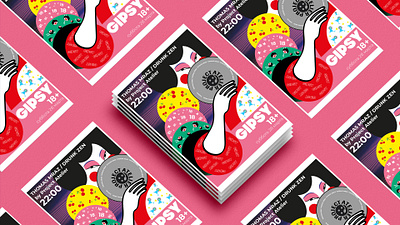 A poster for a hip-hop party by Thomas Mraz' art design logo poster график арт япония