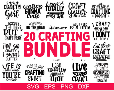 Crafting Svg Bundle positive quotes svg