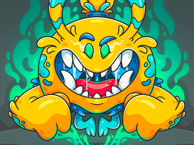 Consumed animation art art toy character character design charactrer art design digital art drawing fire game art game design icon illustration illustrator logo magic monster vector weeklywarmup