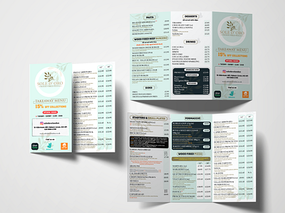 Trifold Brochure banner brandidentity branding brochure brochure design business card design flyer food banner food flyer food menu graphicdesign illustration logo menu poster print design print media trifold