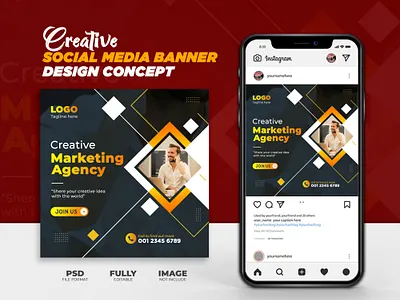 Creative Social Media Banner banner branding graphic design instagram post poster social media banner