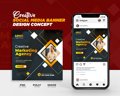 Creative Social Media Banner banner branding graphic design instagram post poster social media banner