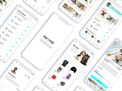 helpmi - Mobile Application animals helpmi mobileapp mobiledesign petcare petlove pets straightanimals uidesign uiux
