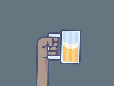 Hands Up animation beer branding corn dog graphic design ice cream illustration vector
