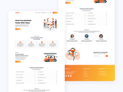 Lozzby Landing Page business landing page design creative landing pages figma landing page landing page design landing page design agency landing page responsive landing page ui minimalist landing page website landing page design