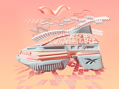 Reebok classic design concept 3d colors design fashion illustration reebok classic sneaker style