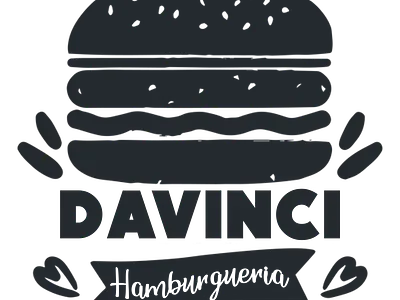 Davinci Hamburgueria - Logo branding design icon logo