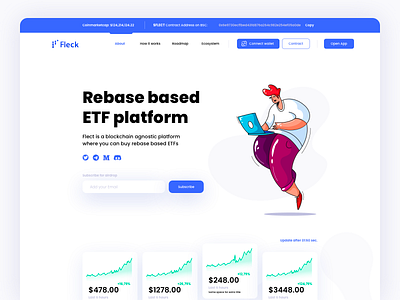 Flect finance crypto app crypto crypto app finance flat landing page token ui ui concept ui design ui inspiration uiux wallet wallet app