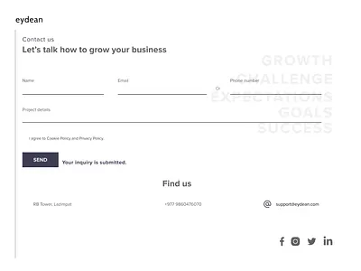 Contact form abstract abstractart design fresh illustration latest minimal technology website uiux