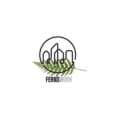 Fernsworth branding city city view design fern fernsworth graphic design icon illustration leaf logo typography vector