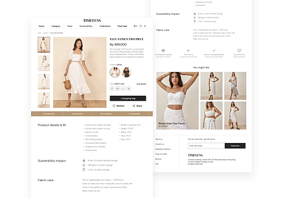 Timeless is the new trend ecommerce fashion indonesia online shop online store ui webdesign