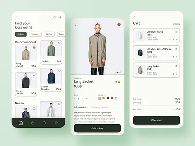 Online Shop Concept - Mobile App conceptwork design e commerce interface online shop shop typography ui uidesign uidesigners user ux uxdesigners
