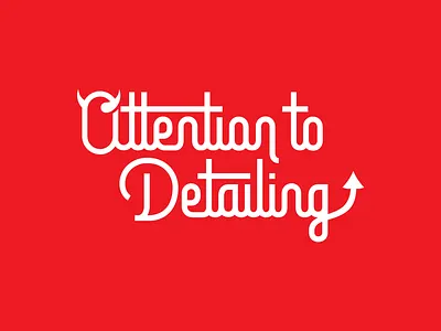 Attention to Detailing automobile belaire branding car car detailing clean detailing devil evil identity illustration lettering logo logo mark memphis script tennessee vehicle