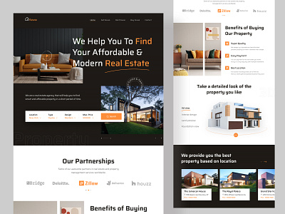 Real Estate Website Design clean design home rent homepage minimal popular design popular shot property real estate real estate agency real estate agent real estate design sajib top ux ui designer trend 2021 trendy webdesign webdesigner website website design