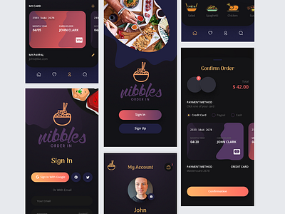 Nibbles app design branding graphic design product ui user experience ux